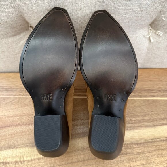 Frye Sacha Moto Shootie Cashew Bootie - Picture 7 of 14